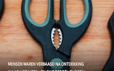 Metalen onderdeel tussen de schaar: waar dient het eigenlijk voor?