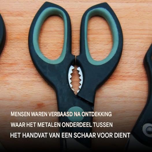 Metalen onderdeel tussen de schaar: waar dient het eigenlijk voor?