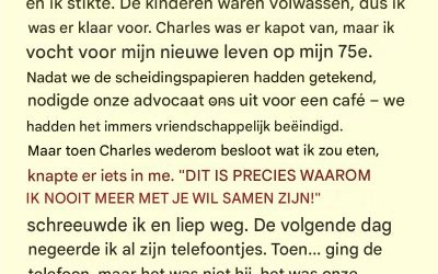 Na 50 jaar huwelijk vroeg ik een scheiding aan, maar zijn brief brak mijn hart.