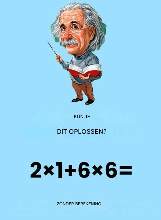 Alleen de beste wiskundigen kunnen dit probleem oplossen zonder rekenmachine.