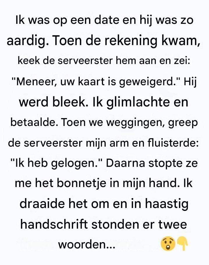 Een onvergetelijke datum: hoe een simpele daad van vriendelijkheid alles veranderde