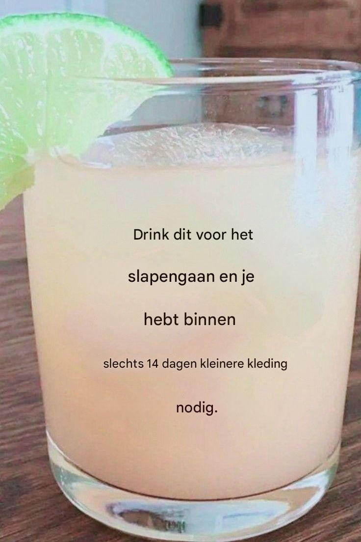 Drink voor het slapengaan om in slechts 1 week al het buikvet kwijt te raken.