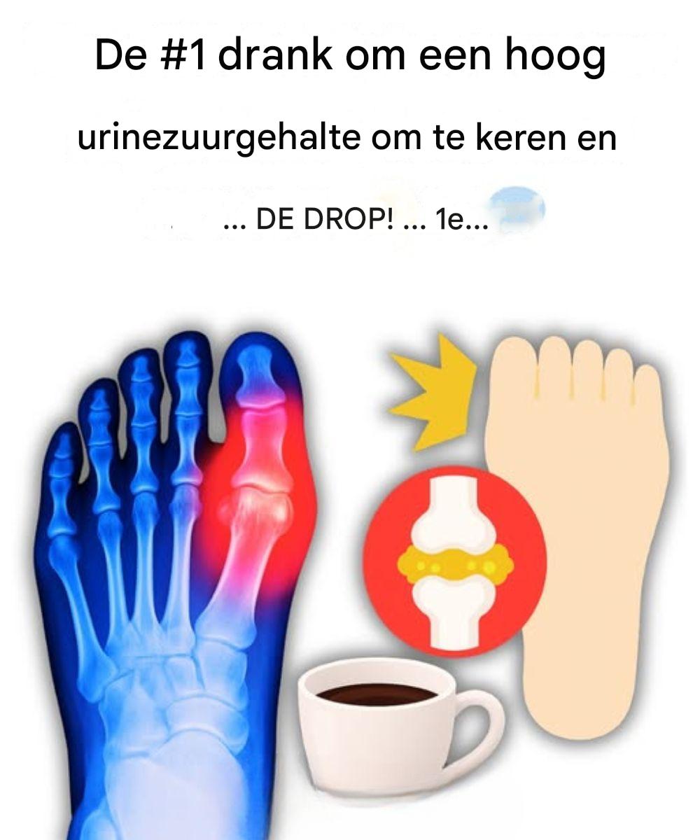 “Mijn grote teen stond in brand… Totdat ik deze 5 drankjes ontdekte die urinezuur op natuurlijke wijze elimineren!”