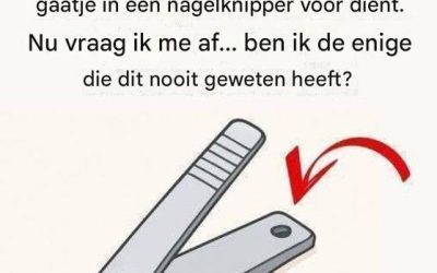 Het “kleine ronde gat” op de nagelknipper heeft speciale en krachtige toepassingen!!