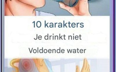 10 tekenen dat je niet genoeg water drinkt – blijf gehydrateerd