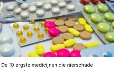 De 10 ergste medicijnen die nierschade veroorzaken
