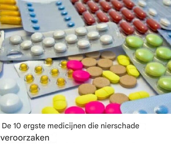 De 10 ergste medicijnen die nierschade veroorzaken
