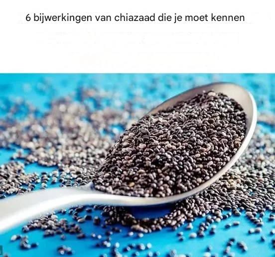 6 bijwerkingen van chiazaad die je moet kennen