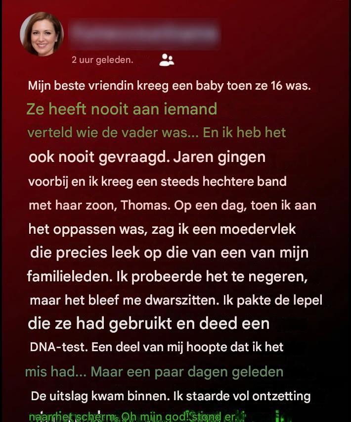 Hoe kwam het dat de zoon van mijn vriendin die unieke geboortevlek van onze familie had? Het antwoord was ingewikkelder dan ik had gedacht.