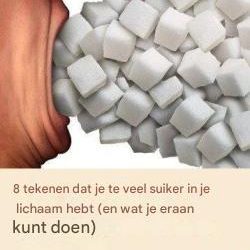 8 tekenen dat je te veel suiker in je lichaam hebt