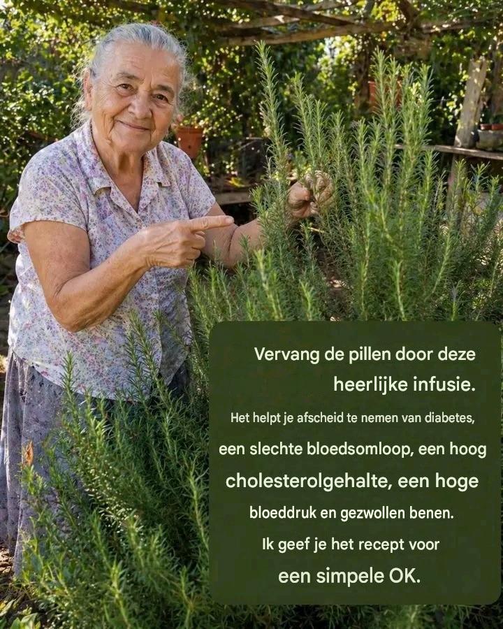 Vervang je pillen door deze heerlijke infusie. Het helpt je afscheid te nemen van diabetes, een slechte bloedsomloop, een hoog cholesterolgehalte, een hoge bloeddruk en vermoeide benen. Hier is het recept; het is heel eenvoudig.