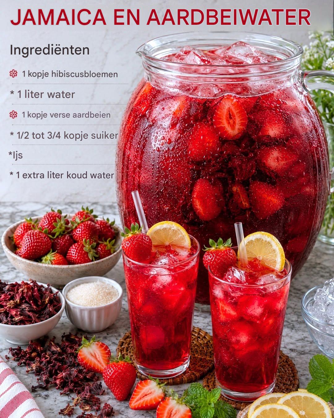 JAMAICA EN AARDBEIWATER