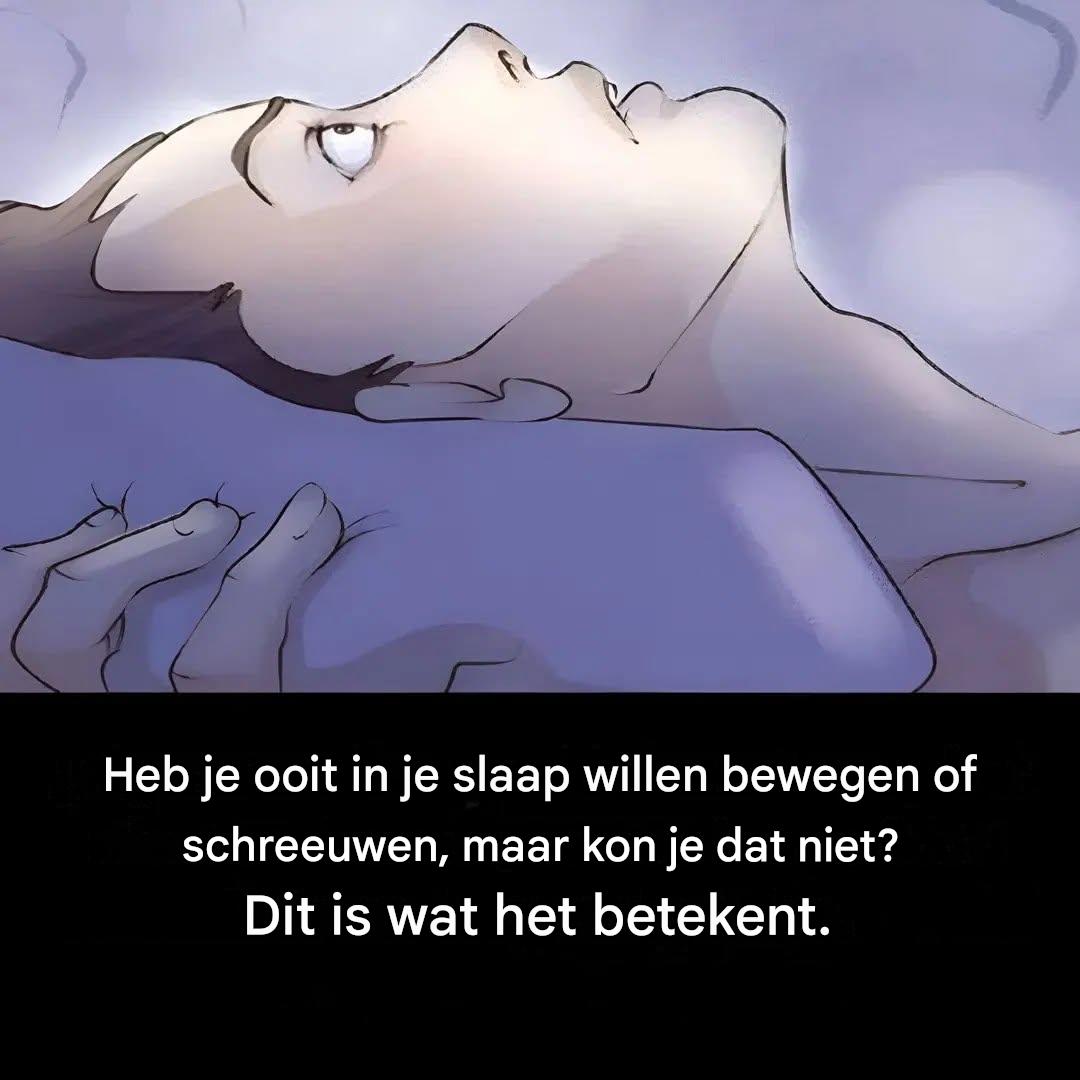 😨🌙 Heb je ooit tijdens het slapen een aanwezigheid gevoeld en je niet kunnen bewegen?