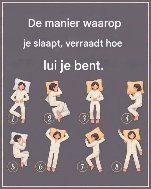 Hoe je slaaphouding verraadt of je lui bent… Lees meer