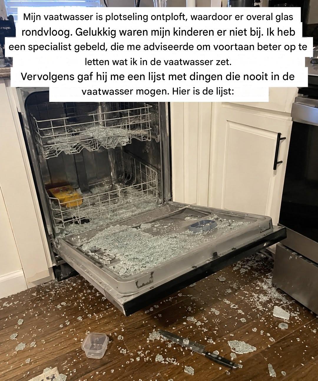 **8 dingen die je absoluut niet in de vaatwasser moet doen** (en waarom)