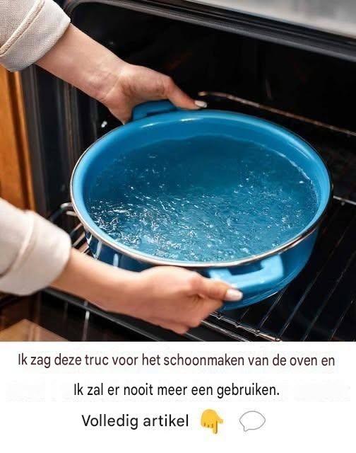 Truc om de oven schoon te maken
