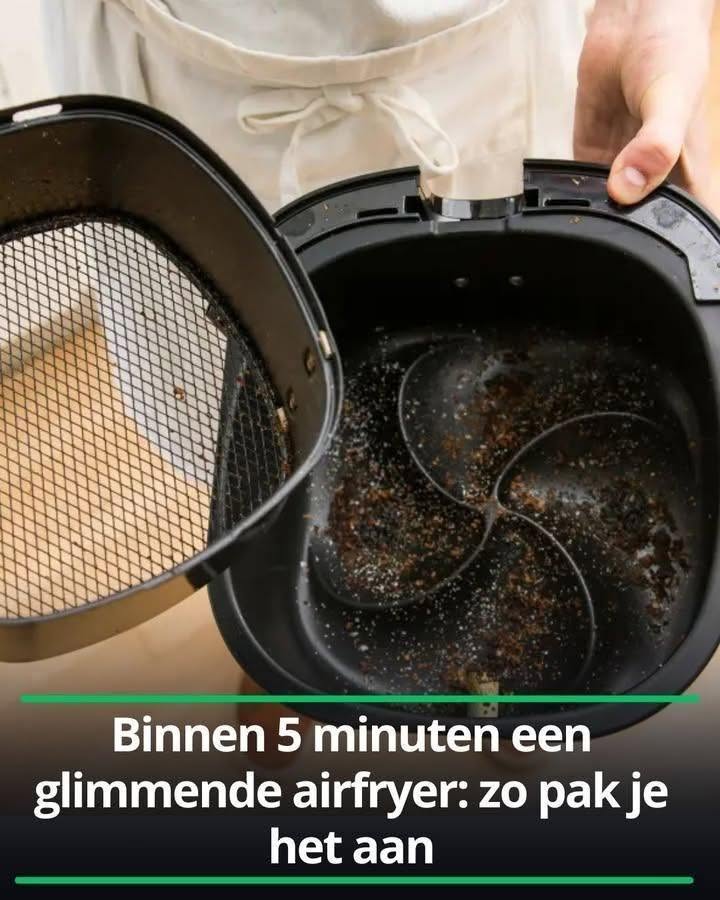 Binnen 5 minuten een glinsterende airfryer: zo pak je het aan