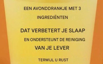 HUISMIDDEL VOOR BETER SLAPEN EN EEN REINIGENDE LEVER