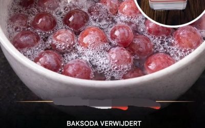 Een eenvoudige manier om je fruit beter schoon te maken.
