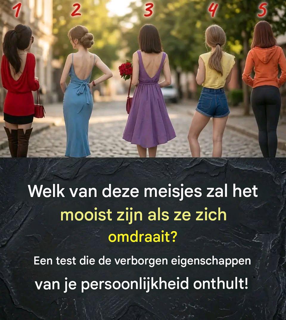 Welk van deze meisjes zal het MOOISTE zijn als ze zich omdraait?