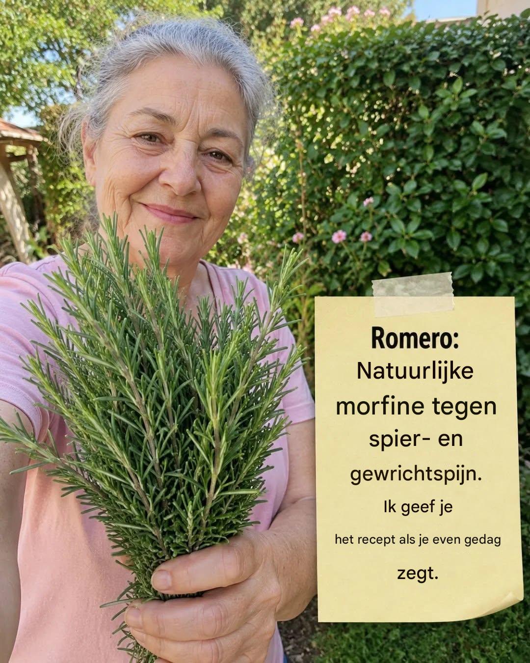 Natuurlijke rozemarijnmorfine tegen spier- en gewrichtspijn