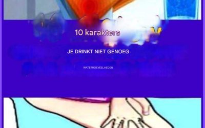 10 tekenen dat je watertekort hebt
