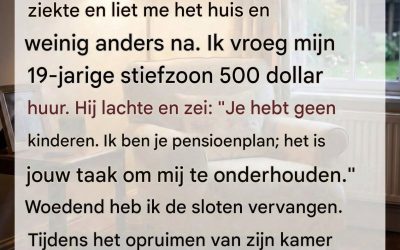 Na het overlijden van mijn man heb ik huur van mijn stiefzoon geëist.