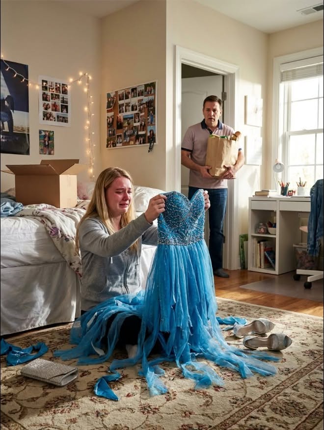 Ze hebben haar baljurk vernield, maar haar stem niet.