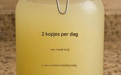 Natuurlijk afslankdrankje: warm water, appelciderazijn, gember en citroen