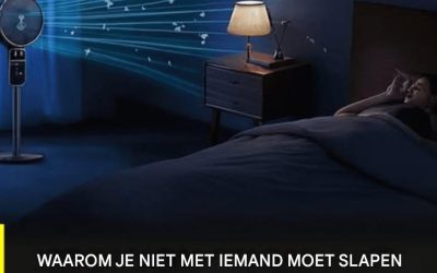 5 tekenen dat je lichaam het niet verdraagt ​​om met de ventilator aan te slapen