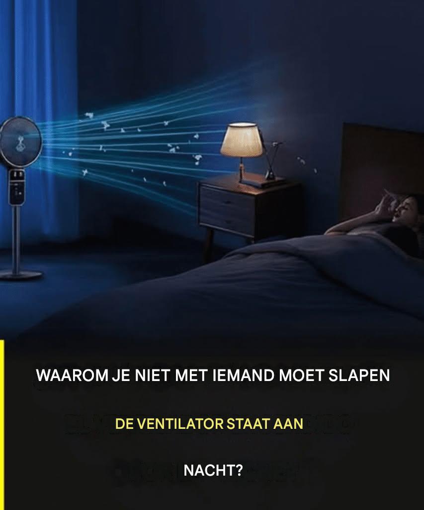 5 tekenen dat je lichaam het niet verdraagt ​​om met de ventilator aan te slapen