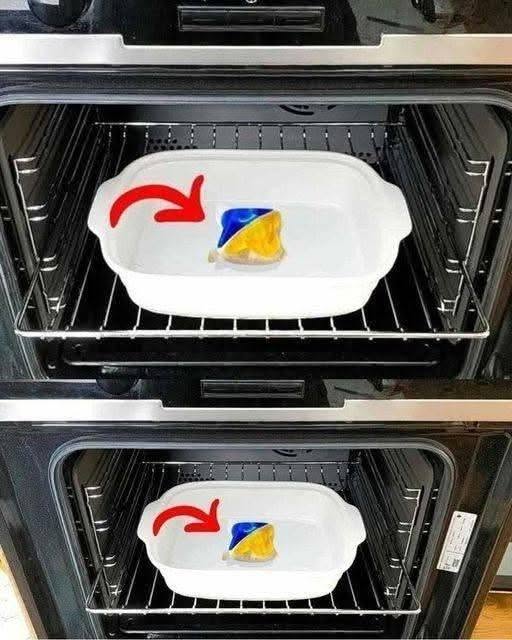 De truc voor het moeiteloos verwijderen van de oven: zelfs aangebrand vet verdwijnt.