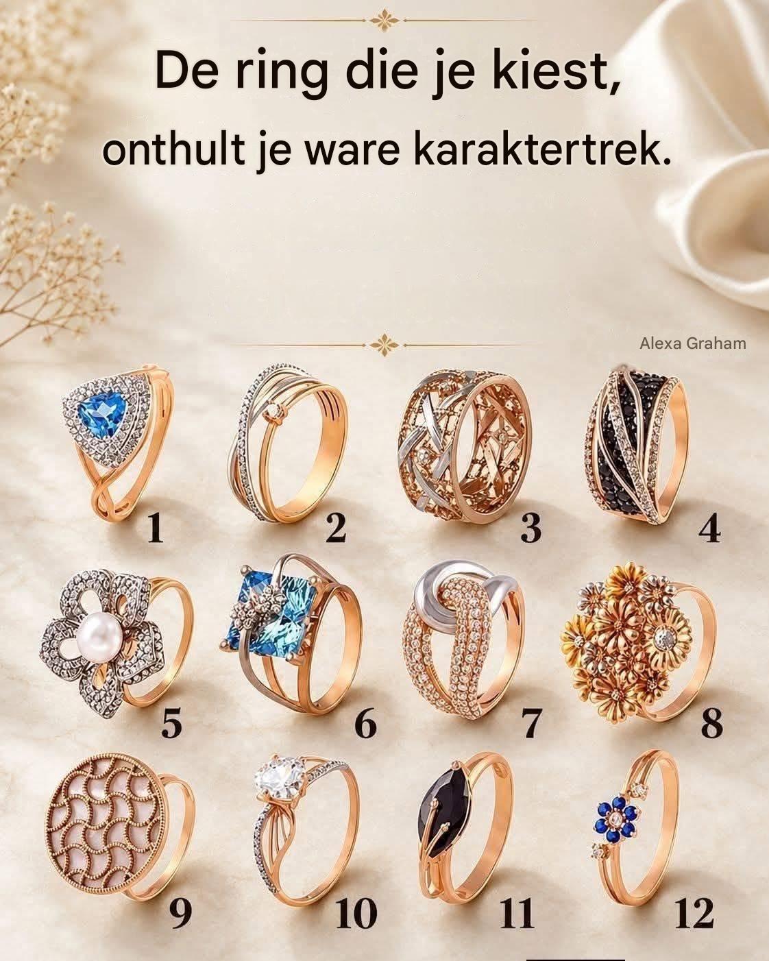 De ring die je kiest, onthult de verborgen kant van je persoonlijkheid 💍