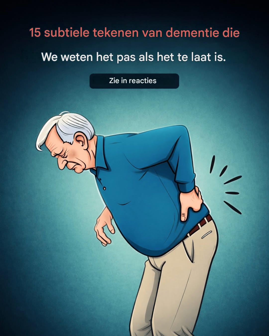 15 subtiele tekenen van dementie die mensen vaak negeren tot het te laat is