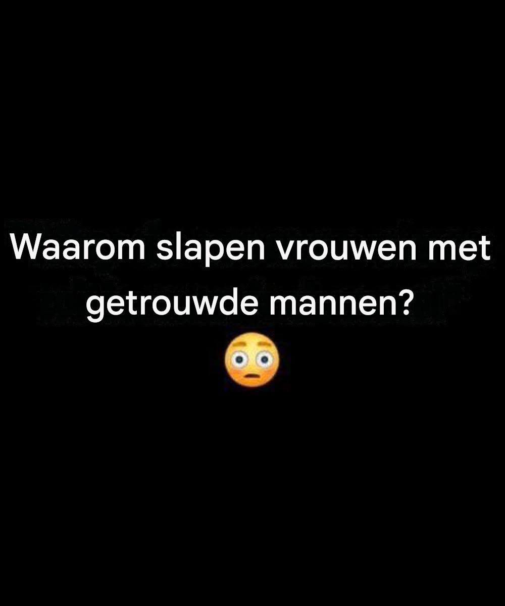 Waarom sommige mensen trouwen met iemand die al getrouwd is