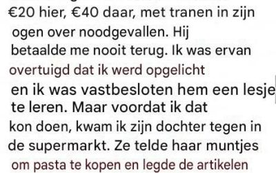 Ik dacht dat mijn buurman me probeerde op te lichten, totdat ik zijn deur opendeed.