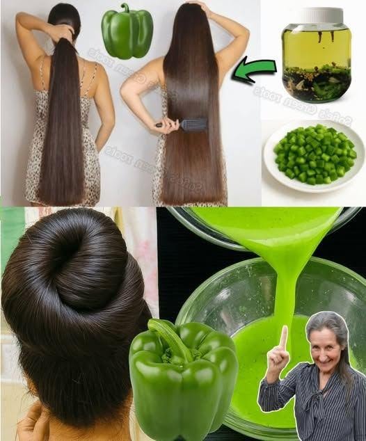 Ontdek het verborgen geheim voor prachtig haar: groene paprika’s die de haargroei drie keer versnellen!