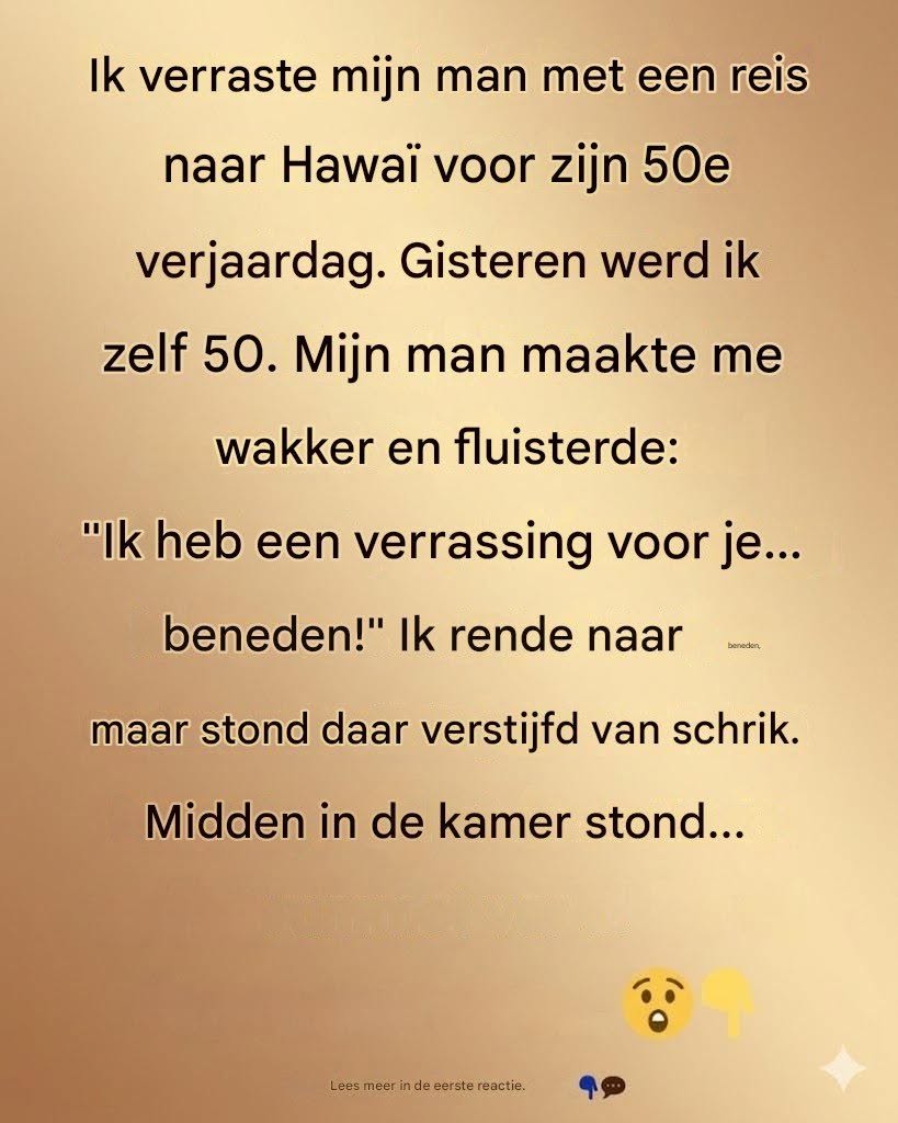 Ik verraste mijn man met een droomreis voor zijn 50e verjaardag… Wat hij mij voor de mijne gaf, liet me sprakeloos achter.