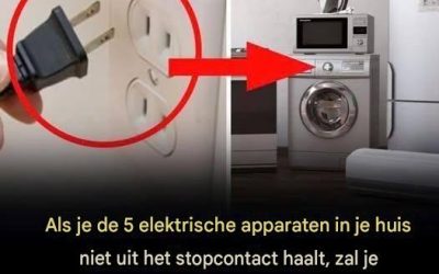 Als je deze 5 elektrische apparaten thuis niet uit het stopcontact haalt, kan je elektriciteitsrekening de pan uit rijzen!
