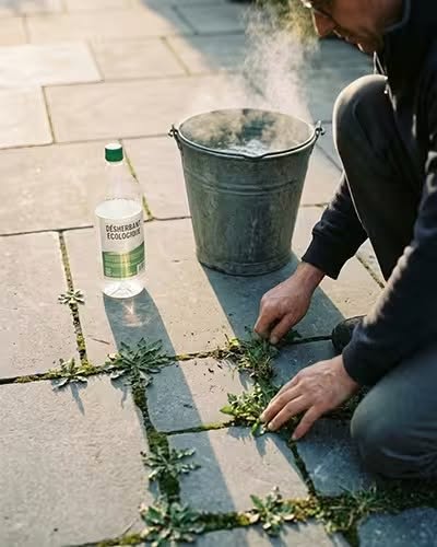 Onkruid wieden langs paden: tips voor natuurlijke onkruidbestrijding