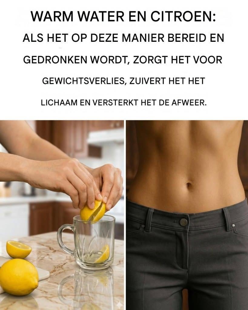 Citroenwater: Hoe drink je het om 14 kilo af te vallen in 9 dagen?