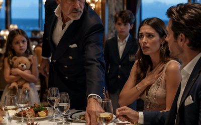 Mijn zoon en zijn vrouw schepten op over een cruise van 20.000 dollar met hun oudste zoon… ze hadden er geen idee van dat het kleine meisje dat ze thuis hadden opgesloten me om 2:03 uur ‘s ochtends zou bellen. Tegen de middag zat ik al aan hun tafel.