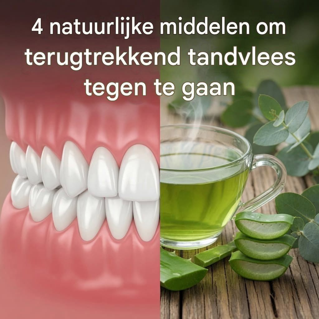 Deze 4 natuurlijke middelen helpen bij het herstellen van teruggetrokken tandvlees.
