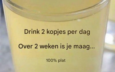 Een detoxdrankje dat vet verbrandt voor een platte buik: ‘s ochtends en ‘s avonds!