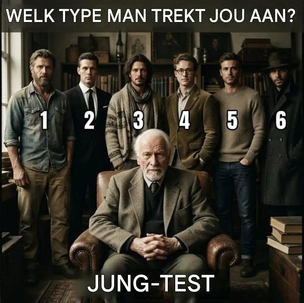 Welk type man spreekt je aan? Een psychologische test, geïnspireerd door Carl Jung, om je te helpen reflecteren op je relaties.