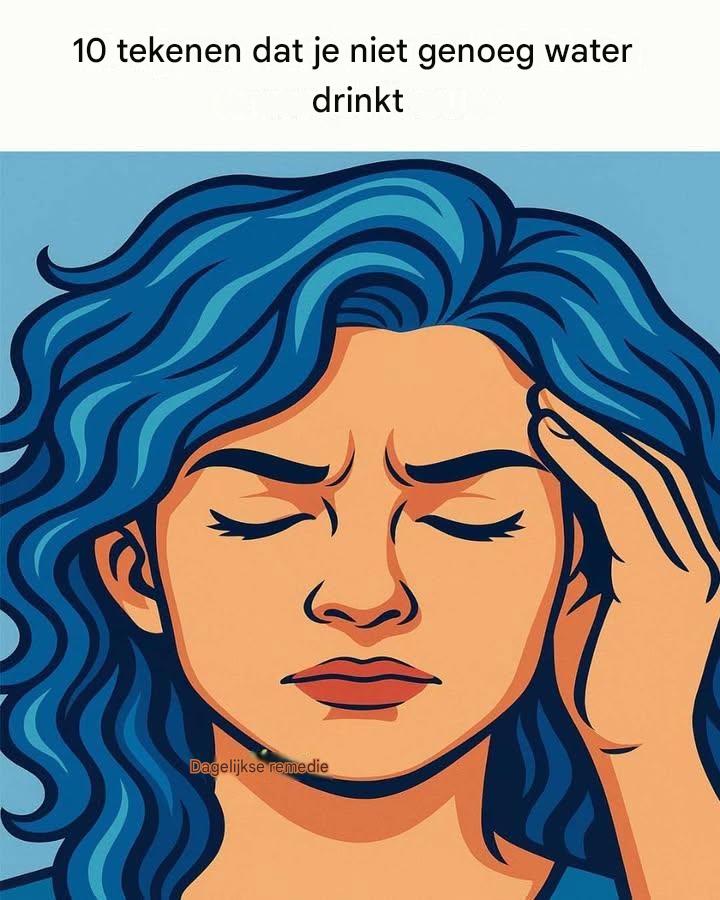 10 tekenen dat je niet genoeg water drinkt