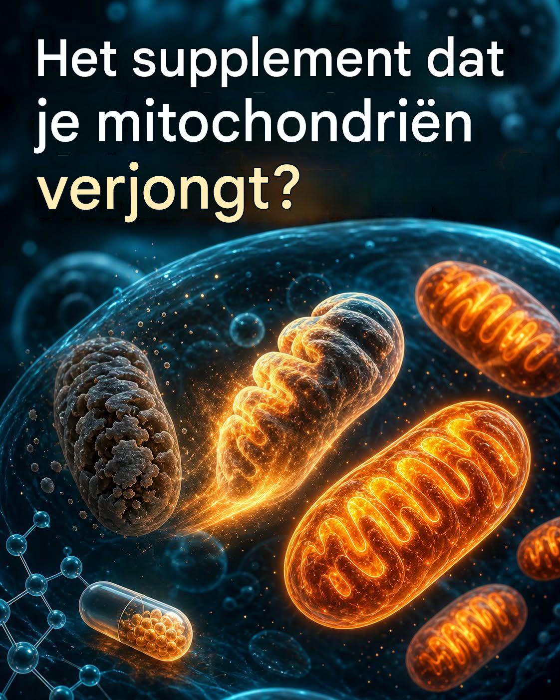 Wetenschappers hebben een supplement ontdekt dat verouderende mitochondriën verjongt.