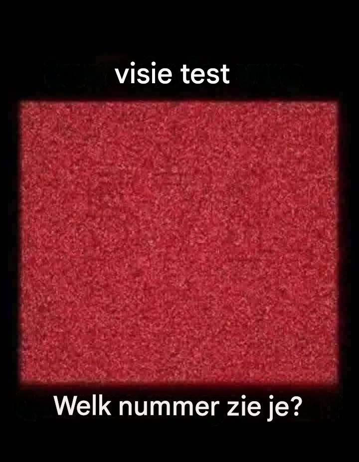 Oogtest: Kun je het verborgen nummer zien? Klik op de link.