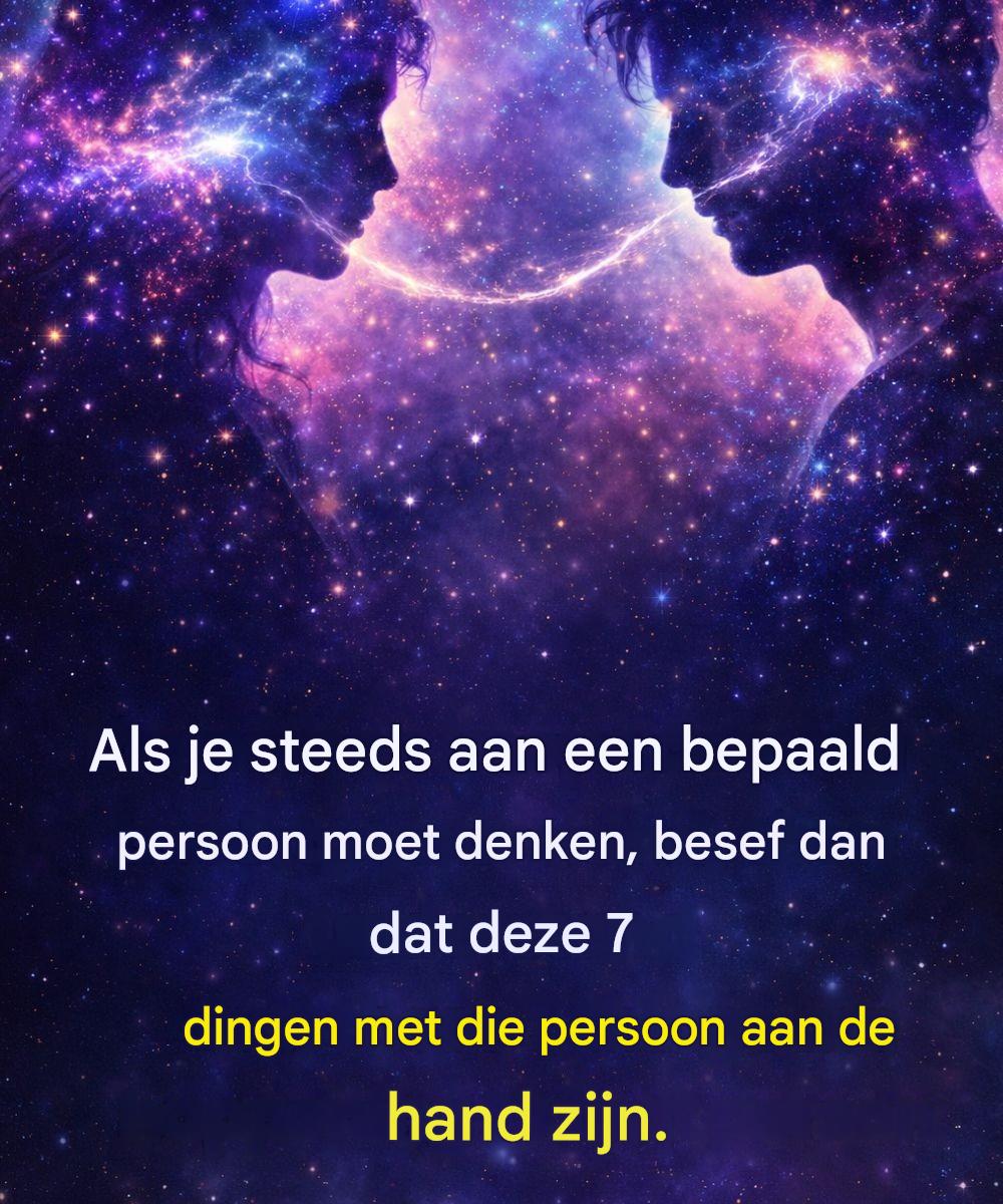 Wanneer iemand steeds weer in je gedachten opduikt