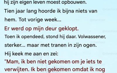 Ik stuurde mijn zoon weg toen hij 18 werd. Tien jaar later stond hij voor mijn deur… en wat hij zei brak mijn hart.